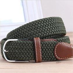 Striped Men Belts/ Fabric Woven Belts For Men/Casual Elastic Belts For Men J4U66