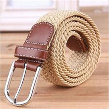 Striped Men Belts/ Fabric Woven Belts For Men/Casual Elastic Belts For Men J4U66