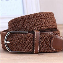 Striped Men Belts/ Fabric Woven Belts For Men/Casual Elastic Belts For Men J4U66
