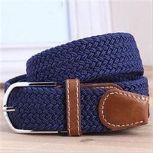 Striped Men Belts/ Fabric Woven Belts For Men/Casual Elastic Belts For Men J4U66