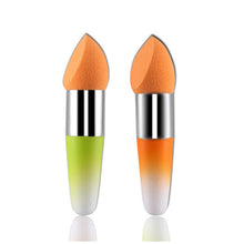 Pink Cosmetic Makeup puff Foundation Liquid BB Cream Soft Lollipop Sponge Brush J4U66