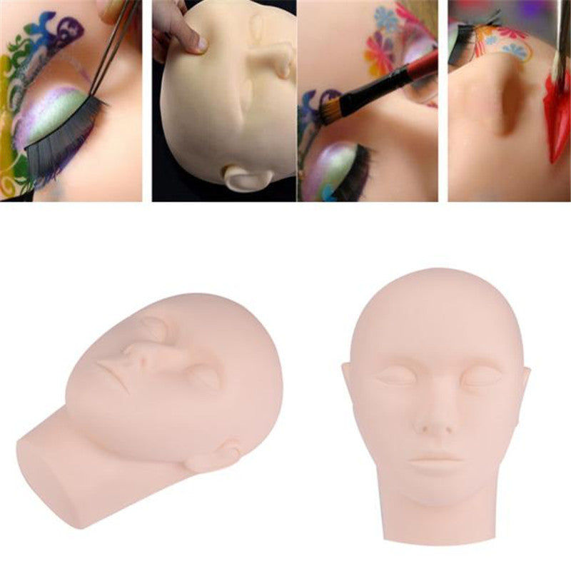 Pro Training Mannequin Flat Head Practice Make Up Eye Lashes Eyelash Extensions Massage & Relaxation  J4U66