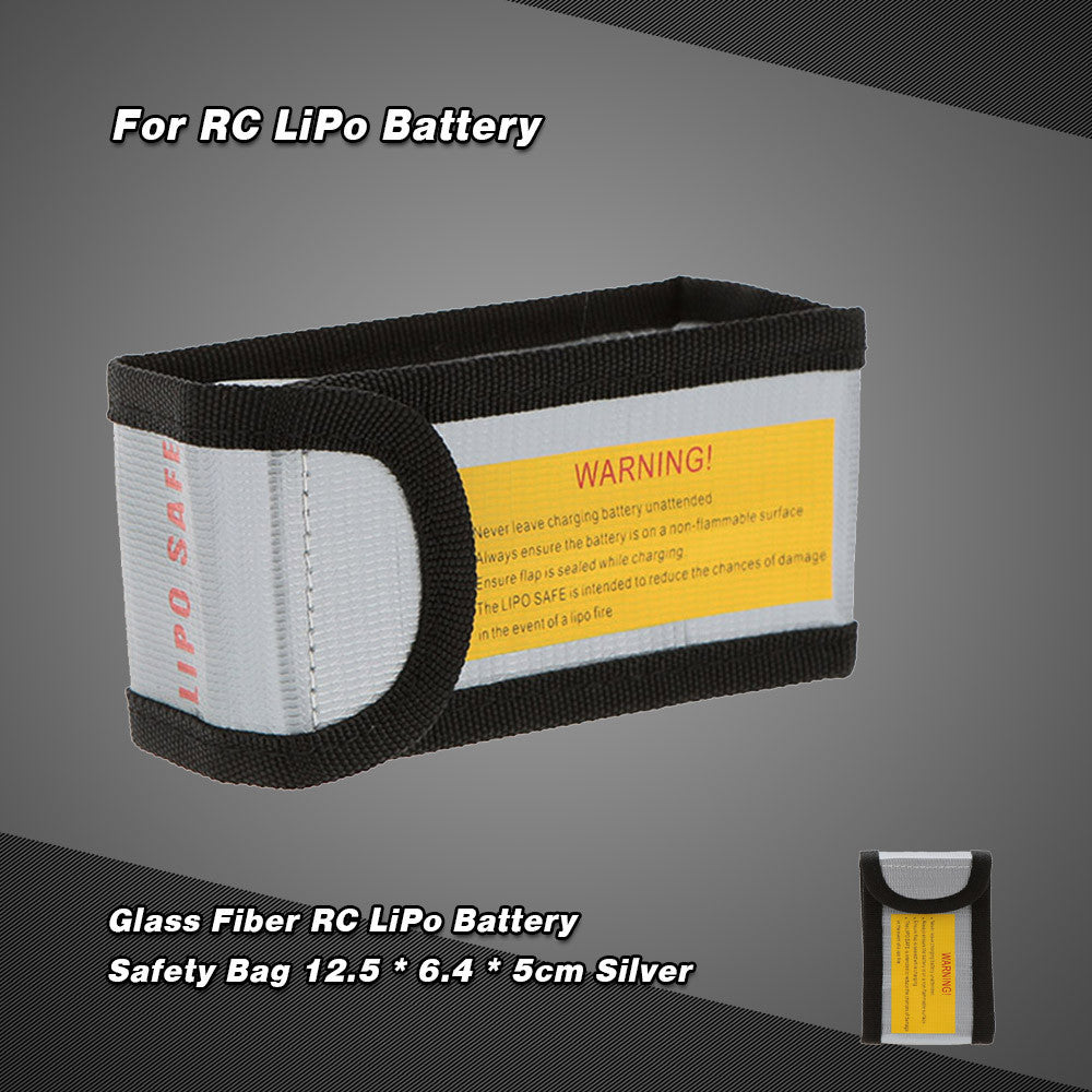 rc part glass fiber rc lipo battery safety bag safe guard charge sack 12 5  4 5cm for rc li po battery J4U66