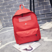 women backpack solid stripe adjustable strap students bag girl backpack mochila feminina mochila scolar J4U66