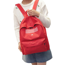 women backpack solid stripe adjustable strap students bag girl backpack mochila feminina mochila scolar J4U66