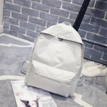 women backpack solid stripe adjustable strap students bag girl backpack mochila feminina mochila scolar J4U66