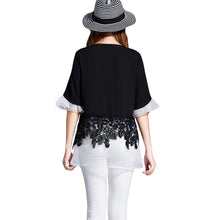 women blouses lace tops half sleeve casual chiffon shirt woman plus size vintage blouse blusas xxxxxl J4U66