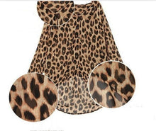 high street fshion women ladies chiffon blouse leopard printed long sleeve high low hem loose tops camisas femininas J4U66