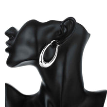 hollow u hoop earings silver plated jewelry earrings for women silver plated earrings smte115 J4U66