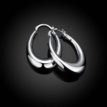 hollow u hoop earings silver plated jewelry earrings for women silver plated earrings smte115 J4U66