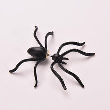 Holloween 3D Stereo Animal Stud Earings Fake PiercingWomen's Jewelry Hotsale Punk Black Spider Earrings J4U66