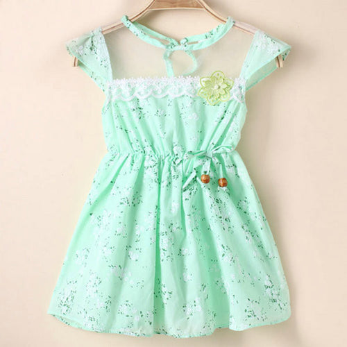 1-5Y Baby Kids Girls Lace Floral Tunic Princess Dress One-Piece Party Dresses J4U66