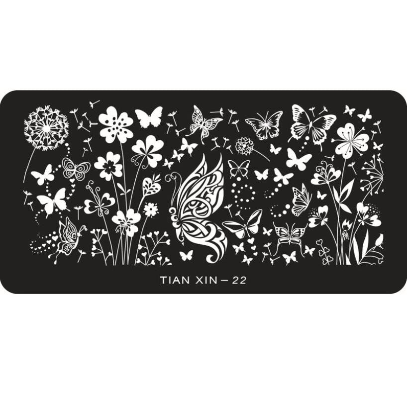 Butterfly Printing Nail Art Sticker Stamping Plates DIY Decoration For Fashion Women Girl Stemping J4U66