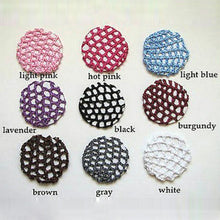 Bun Cover Snood Hair Net Ballet Dance Skating Chic Crochet Beautiful Colors J4U66