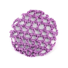 Bun Cover Snood Hair Net Ballet Dance Skating Chic Crochet Beautiful Colors J4U66