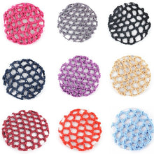 Bun Cover Snood Hair Net Ballet Dance Skating Chic Crochet Beautiful Colors J4U66