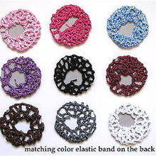Bun Cover Snood Hair Net Ballet Dance Skating Chic Crochet Beautiful Colors J4U66