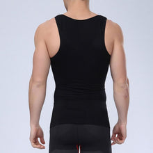 Men Body Shapers Vest Corsets Sleeveless Tee Shirt Tank Tops J4U66