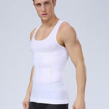 Men Body Shapers Vest Corsets Sleeveless Tee Shirt Tank Tops J4U66