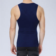 Men Body Shapers Vest Corsets Sleeveless Tee Shirt Tank Tops J4U66