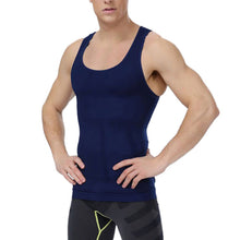 Men Body Shapers Vest Corsets Sleeveless Tee Shirt Tank Tops J4U66