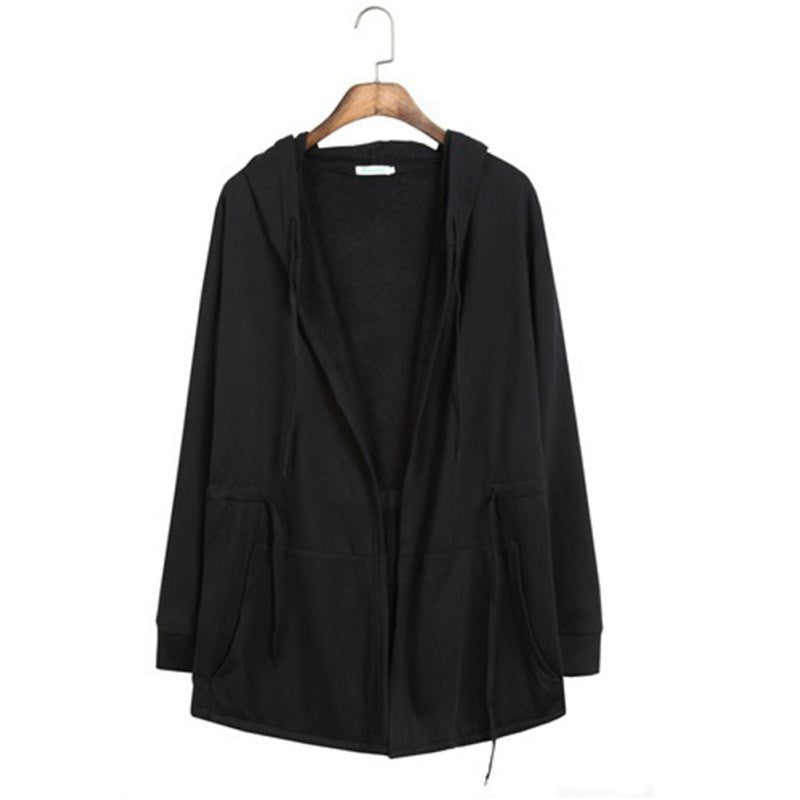 plus size black mens cloak hooded male streetwear sweatshirts hip hop full sleeves clothing hoodies m 5xl J4U66