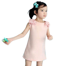 Baby Girls Princess Dress Flower Sleeveless Kids Party Dresses Clothes J4U66