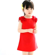 Baby Girls Princess Dress Flower Sleeveless Kids Party Dresses Clothes J4U66