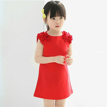 Baby Girls Princess Dress Flower Sleeveless Kids Party Dresses Clothes J4U66