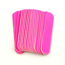 20pc Pink Nail Art Manicure Buffer Buffing Sanding Files Crescent Sandpaper Grit J4U66