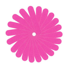 20pc Pink Nail Art Manicure Buffer Buffing Sanding Files Crescent Sandpaper Grit J4U66