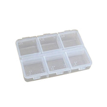 6 D Tablet Pill Box Holder Medicine Case Storage Organizer Container P1 J4U66
