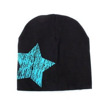 Baby Kids Girls Boy Soft Warm Cotton Hats Beanie Toddler Cute Stars Printed Hat Cap J4U66