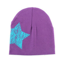 Baby Kids Girls Boy Soft Warm Cotton Hats Beanie Toddler Cute Stars Printed Hat Cap J4U66