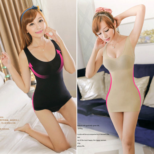 Body Shapers Sexy Waist Trainer Slim Tops Push -up Long Vest Underwear TopsJFY66