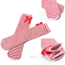 cotton kids baby bowknot stripes in tube 1~ years girls dress high stocking J4U66
