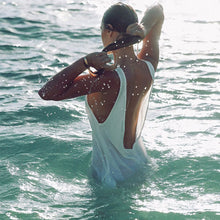 chiffon dresses sexy women white beach dress casual o neck backless long maxi dress J4U66