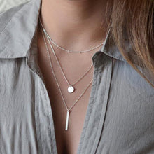 Gold Plated Fatima Hand 3 Multi Layer Chain Bar Necklace Gold Beads and Long Strip Pendant Necklaces Jewelry J4U66