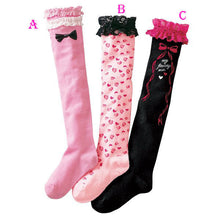 kids baby cotton high knee lace girls socks leg warm tight hose 3 colors J4U66