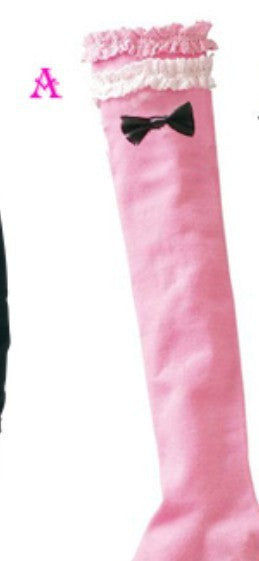 kids baby cotton high knee lace girls socks leg warm tight hose 3 colors J4U66