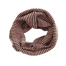 Kids Girls Boys Snood Scarf Neckerchief Stripes Infants Snow Scarves Warmer J4U66