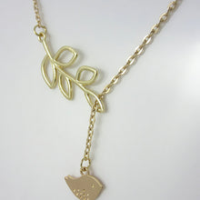 Leaves And Bird With Clavicle Chain Pendants Necklace Jewelry Gift For Women Stylish  J4U66