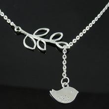 Leaves And Bird With Clavicle Chain Pendants Necklace Jewelry Gift For Women Stylish  J4U66