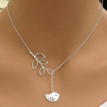 Leaves And Bird With Clavicle Chain Pendants Necklace Jewelry Gift For Women Stylish  J4U66