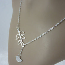 Leaves And Bird With Clavicle Chain Pendants Necklace Jewelry Gift For Women Stylish  J4U66