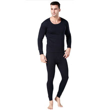 Men 2pcs Set Cotton Thermal Underwear Long Johns Tops Bottoms Pajama Sets 3 Colors P1 J4U66