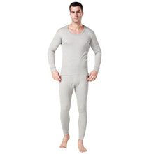 Men 2pcs Set Cotton Thermal Underwear Long Johns Tops Bottoms Pajama Sets 3 Colors P1 J4U66