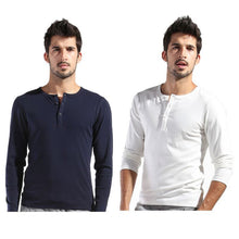 Men Basic Long Sleeve T-shirt Gray Dark Blue Yellow White Slim Cut T Shirt Tops P1 J4U66