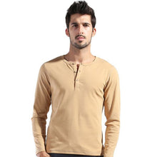 Men Basic Long Sleeve T-shirt Gray Dark Blue Yellow White Slim Cut T Shirt Tops P1 J4U66