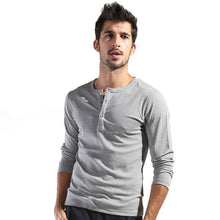 Men Basic Long Sleeve T-shirt Gray Dark Blue Yellow White Slim Cut T Shirt Tops P1 J4U66